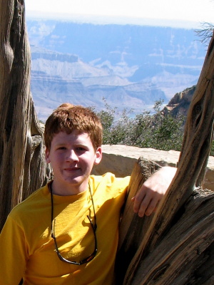 Alex in front of the Grand Canyon